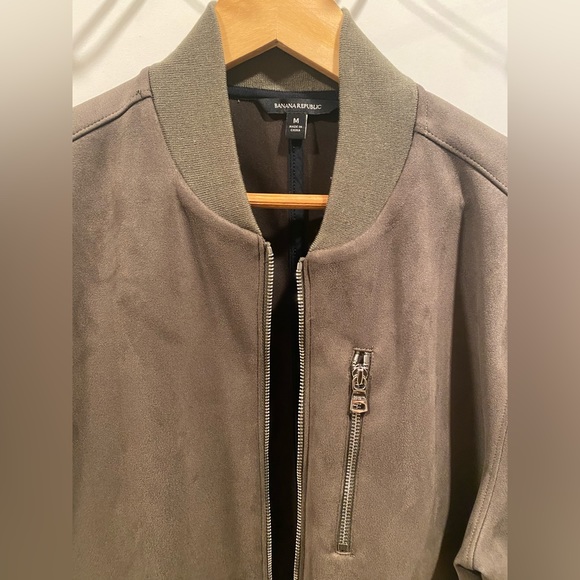 Banana Republic Suede Bomber Jacket - Picture 2 of 7